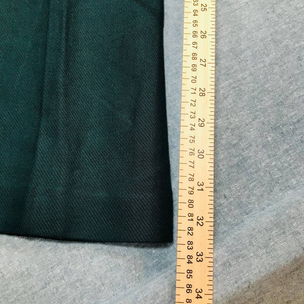 Argent Women 0 Tailored Flare Trouser Pants Seasonless Wool Blend Green Flaw AX1 - Picture 12 of 12